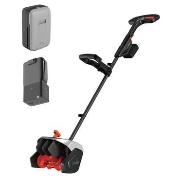 Litheli Cordless Snow Shovel, 20V 13-Inch Battery Powered Electric Snow Thrower, Battery Snow Blower with Auxiliary Handle, with 5.0Ah Li-ion Battery & Charger