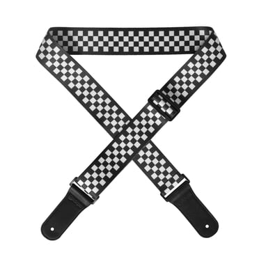 Adjustable Guitar Strap Soft Polyester Printed Pattern Shoulder Strap with Lanyard for Acoustic Guitar Classical Guitar Electric Guitar Bass