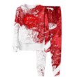 thumbnail image 1 of MKLEKYY Vêtements d'Automne Femmes Mode Ample Imprimé Col Rond Chandail à Capuchon Manches Longues Pantalon Survêtement Pantalon Femmes Extensible, 1 of 2