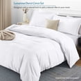 thumbnail image 2 of 500 TC 100% Egyptian Cotton Duvet Cover Zipper Closur Ultra Soft Durable and Fade Resistant Solid Pattern, 2 of 7