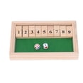 thumbnail image 1 of Flip Tile Board Game, Wear Resistant Wooden Dice Flip Tiles Game  For Friends Gathering Green, 1 of 8