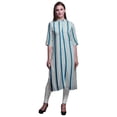 thumbnail image 1 of Bimba Tuniques Droites pour Femmes, Kurti Longue Imprimée, Robe Décontractée, Grande, 1 of 6