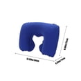 thumbnail image 3 of Cagogo Inflatable Travel Neck Pillow, Cervical Support Pillow PVC Flocked U-Shaped Cushion, Portable Inflatable Neck Pillow for Airplane Travel, Long Car Rides, Office Naps, Home Use, Camping and, 3 of 6