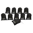 thumbnail image 4 of Darling Souvenir Noir Numéro Anniversaire Fournitures de Fête Personnalisées Pochettes à Cordon Sacs Cadeaux 15 Pcs, 4 of 5