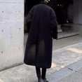 thumbnail image 4 of Yusimy Men's Slim Fit Wool Coat Mid-Length Double Breasted Solid Color Trench Coat Casual Versatile, 4 of 6