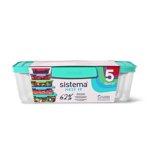 Sistema Nest It Food Storage Containers with Lids, 5-Pack