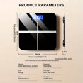 thumbnail image 3 of BotaniNest Smart Home Accessories Digital Bathroom Scale High Precision Electronic Body Weight Scale For Adults With Step On Technology And Large LCD Display, 3 of 7