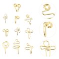 thumbnail image 3 of 10 Pcs Anneaux de Nez en Acier Inoxydable Faux Clous de Nez Bijoux Sans Perçage, 3 of 8