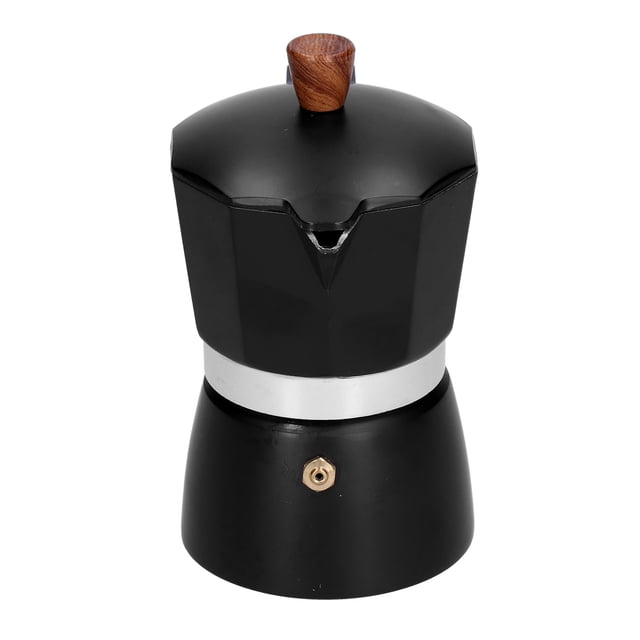 Coffee Maker Pot, Fine Workmanship Ergonomic Handle Moka Pot for Home Office 300ml 6 Cups
