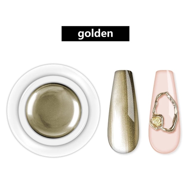 TopLLC Metal Paint Glue, Three Color Paint Lines, DIY, Nail Polish Glue, Retro Punk Texture, Brushed Glue Nail Shine