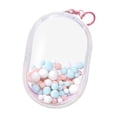 thumbnail image 3 of TISHITA Sac d'Exposition Transparent pour Figurines, Étui de Rangement Antipoussière pour Mini Figurines pour Poupée de 15/20 cm Rose G avec Balles, 3 of 8