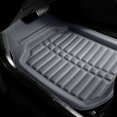 thumbnail image 3 of FH Group PU Leather Floor Mats for Auto Car SUV Van Deep Tray Waterproof - Gray, 3 of 6