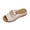 Beige, variant on LOVZFMLL Slide Sandals for Women with Arch Support Summer Casual Metal Buckle Beach Slippers Open Toe Comfort Walking Slides Outdoor Slip On White 7.5