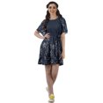thumbnail image 2 of Moomaya Printed Moss Georgette Dresses Women A-Line Tunic With Drawstring Belt, 2 of 4