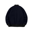 thumbnail image 4 of Faithtur Men's Bomber Flight Jacket Casual Patchwork Fall Winter Coats Zipper Closure Outwear, 4 of 5