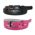 thumbnail image 1 of CTM® Ceinture Mince en Cuir de 3/4 Po pour Robe (Lot de 2 Couleurs) (pour Femmes), 1 of 5