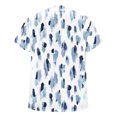 thumbnail image 5 of Cameland T-Shirt à Manches Courtes Décontracté d'Été pour Femmes, à Boutons, Col Rond, Chandail Blouse Hauts, 5 of 5