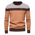 thumbnail image 1 of CEHVOM Pull Col Rond pour Hommes Pulls Décontractés Doux pour Hommes Pull Classique avec Bord Côtelé, 1 of 3
