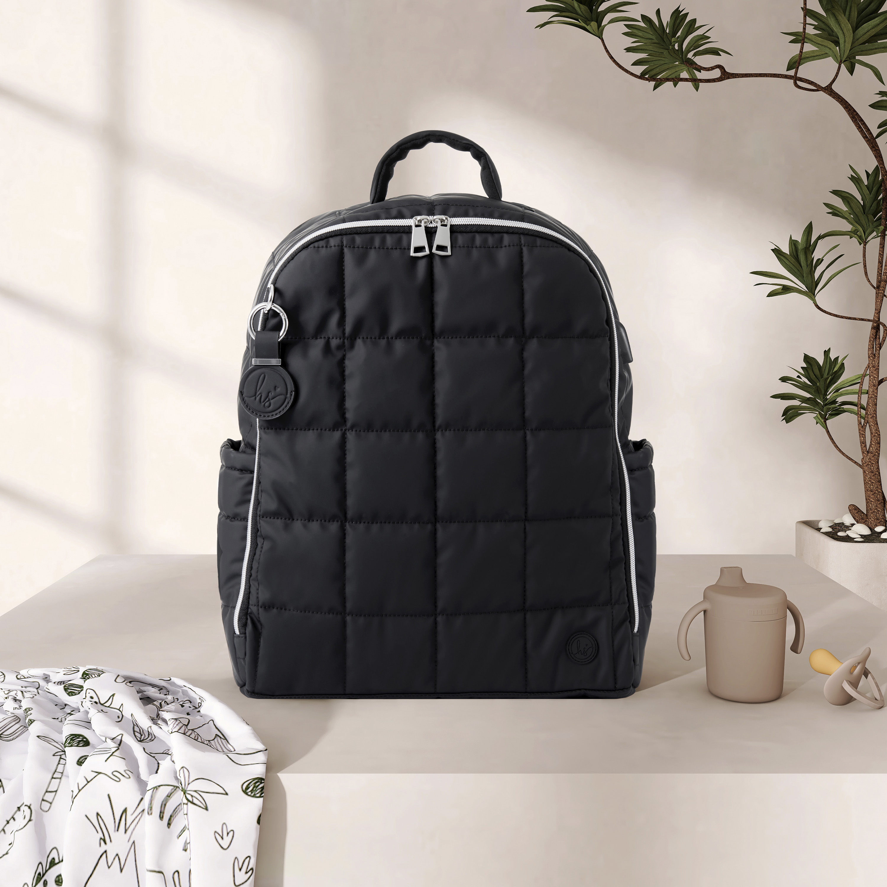 Hannah & Sophia North Backpack Set, Midnight Black