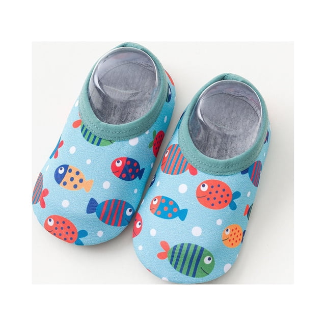 LSLJS Toddler Girls Boys Breathable Kids Non-Slip Print Indoor, Baby Socks