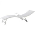 thumbnail image 2 of Alfresco Home Chaise Longue de Patio Réglable pour le Bord de la Piscine en Blanc Loft, 2 of 5