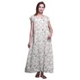 thumbnail image 1 of Bimba Robe de Nuit Imprimée pour Femmes en Rayonne Longue Robe de Nuit, 1 of 4