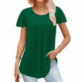 thumbnail image 2 of Blouses pour Femmes T-shirt Imprimé pour Femmes Blouse à Manches 3/4 Col Rond Hauts Décontractés, 2 of 9
