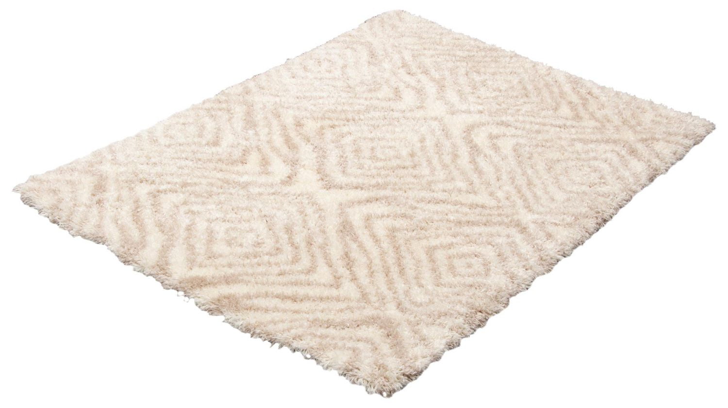 ECARPET Tapis à poils longs super doux pour salon, chambre et sous-sol, motif abstrait