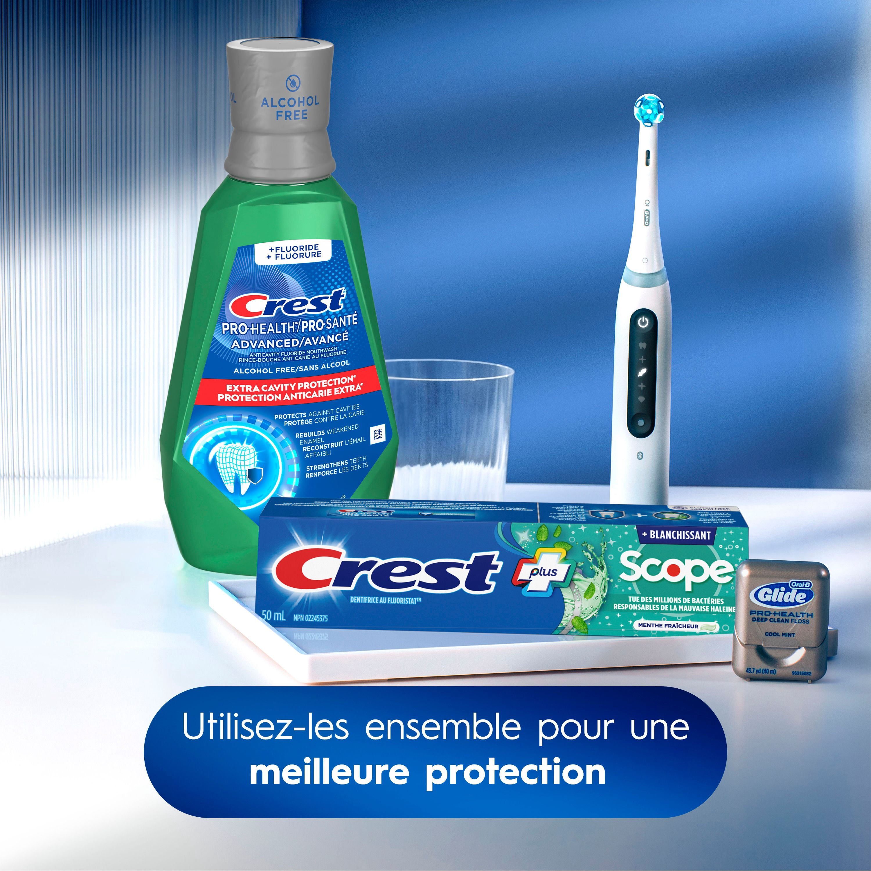 Dentifrice Crest blanchissant plus Scope, Menthe fraîcheur, 50mL