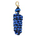 thumbnail image 3 of Graflsoa Durable Braided PP Rope with Solid Brass Hook for Horse, Goat, or Sheep Training - Blue & Black, 2m Length, 3 of 6