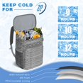 thumbnail image 3 of Aesthetic Insulated Backpack Cooler - 20L Soft Cooler Bag, Earthy Design for Beach & Travel, 3 of 6