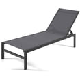 thumbnail image 2 of Costway Patio 6-Position Lounge Chair Chaise Aluminium Adjust Recliner Grey, 2 of 8