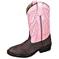 thumbnail image 2 of Kid's Monterey Brown/Pink Cowboy Boot, 2 of 4
