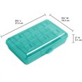thumbnail image 2 of Sterilite Small Translucent Pencil Box, Molokai Blue (24 Pack), 2 of 7