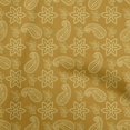 thumbnail image 1 of oneOone Rayon Dark Mustard Fabric Floral Craft Projects Decor Fabric Printed By The Yard 56 Inch Wide, 1 of 4