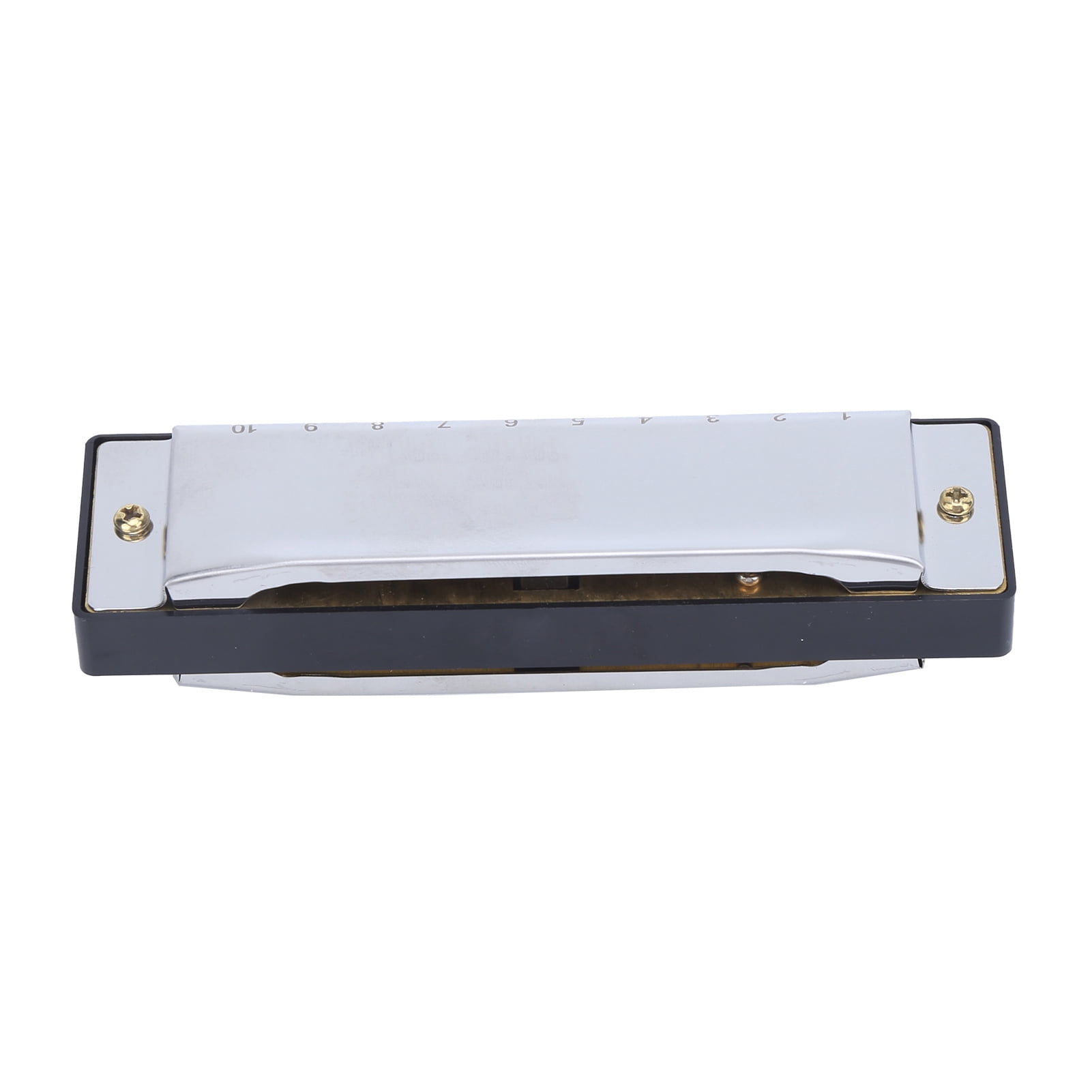 G Key Harmonica, Playing Harmonica ABS+metal 10 Hole Harmonica  For Professional For Beginner Red,Gold,Silver