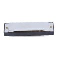 thumbnail image 1 of G Key Harmonica, Playing Harmonica ABS+metal 10 Hole Harmonica  For Professional For Beginner Red,Gold,Silver, 1 of 8