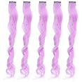 thumbnail image 2 of Extensions de Cheveux à Clipser, 5 Pcs Extension de Cheveux 21.7 Po Mèches Mode Longue Bouclée Colorée à Clipser pour Filles Femmes pour Mode Quotidienne et Occasions Spéciales, 2 of 7