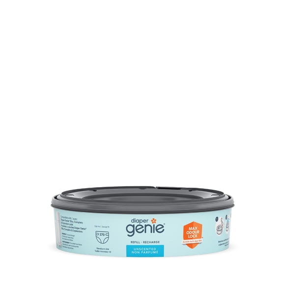 Diaper Genie Recharges Rondes, Sans Parfum, Contrôle des Odeurs