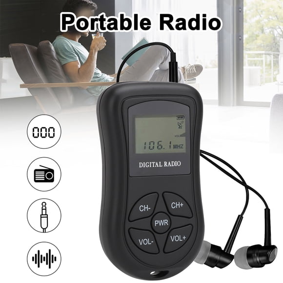 Pocket Radio, EEEkit Portable FM Radios with Good Reception, 3.5MM Headphone jack, Compact Transistor Radios Player Operated by 2 AAA Batteries for Jogging, Walking, Traveling
