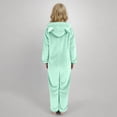 thumbnail image 2 of Pyjama d'Hiver pour Filles Combinaison à Capuche à Manches Longues pour Filles Pyjama Uni pour Chaleur Hivernale Décontractée Combinaison à Manches Longues, 2 of 6