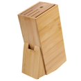 thumbnail image 1 of Fdit Bamboo Knife Rack,Knife Stand Block Organizer Tool,Multifunctional Holes Knife Rack Storage Rack Tool Kitchen Knife Holder Knife Block Tool, 1 of 10