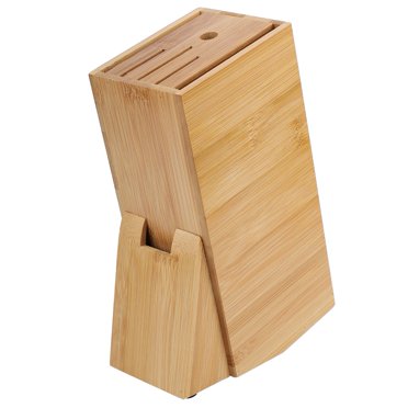 Fdit Porte-Couteaux en Bambou, Support de Couteaux Bloc Organisateur Outil, Porte-Couteaux à Trous Multifonctions Support de Rangement Outil Porte-Couteaux de Cuisine Bloc de Couteaux Outil