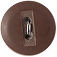 thumbnail image 2 of Slimline Boutons 1/2 Pouces Marron Foncé 6 Pcs Crochet 68, 2 of 2