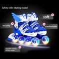 thumbnail image 1 of Patins en Ligne Illuminants pour Enfants Patins en Ligne Réglables avec Roues Lumineuses Patins à Roulettes Extérieurs et Intérieurs pour Enfants Garçons Filles, 1 of 9