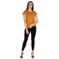 thumbnail image 2 of Inkmeso Solid Short Sleeve Basic T-Shirt For Womens Patch Pocket Casual Summer Basic Top, 2 of 7