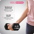thumbnail image 4 of HolaHatha 2, 3, 5, 8, & 10 lb Neoprene Dumbbell Free Weight Set w/ Rack, Pastel, 4 of 12