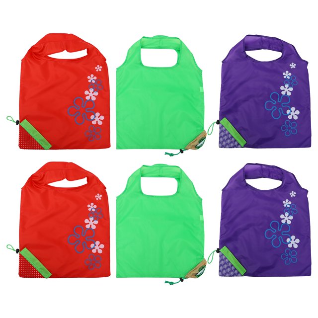 6pcs Folding Fruit Shaped Storage Bags Waterproof Shopping Bags (Mixed Style)