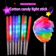 thumbnail image 2 of Cotton Candy Cones Colorful Glowing Marshmallow Sticks, 2 of 9