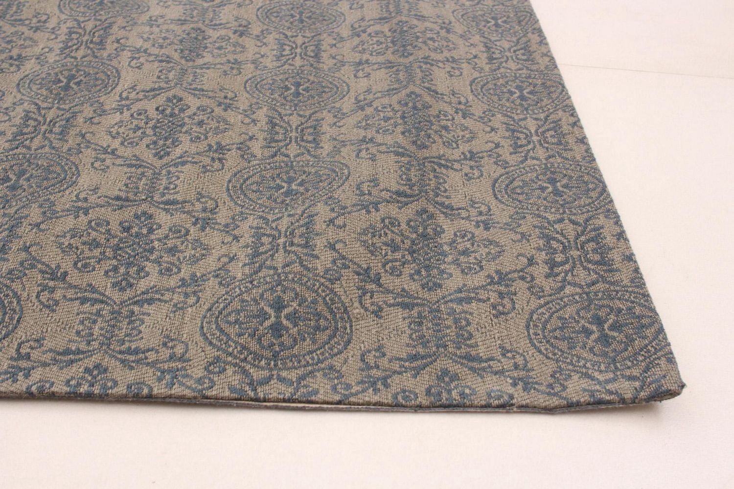 ECARPETGALLERY 4'9" x 6'9" Transitional Collage Handmade Area Rug for Living Room, Dining Room and Bedroom in Grey